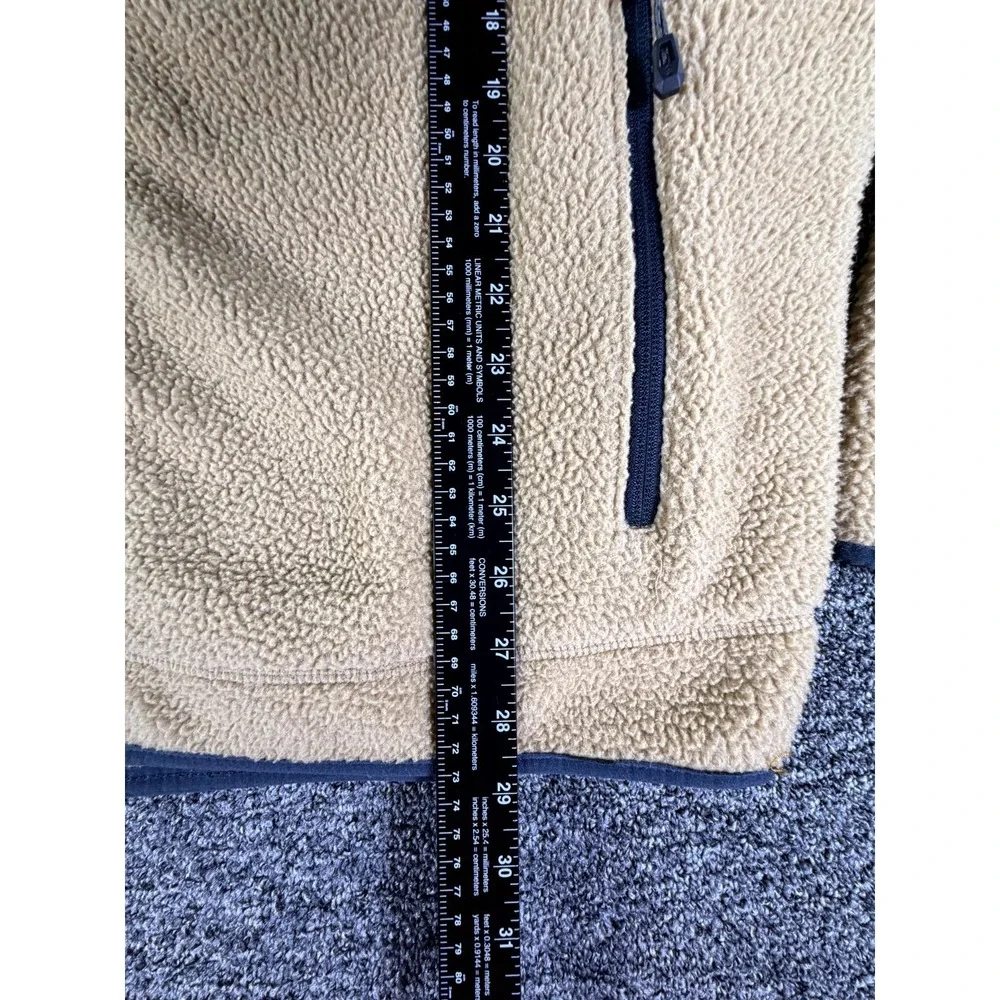 Free Country Fleece Jacket Mens 2XL 50-52 Camel Long Sleeve Full Zip Winter